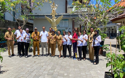 Kunjungan Kepala Dinas Pertanian dan Pangan Kabupaten Badung ke SD No. 6 Benoa: Menguatkan Komitmen Program Sibertani (Siswa Belajar Bertani)